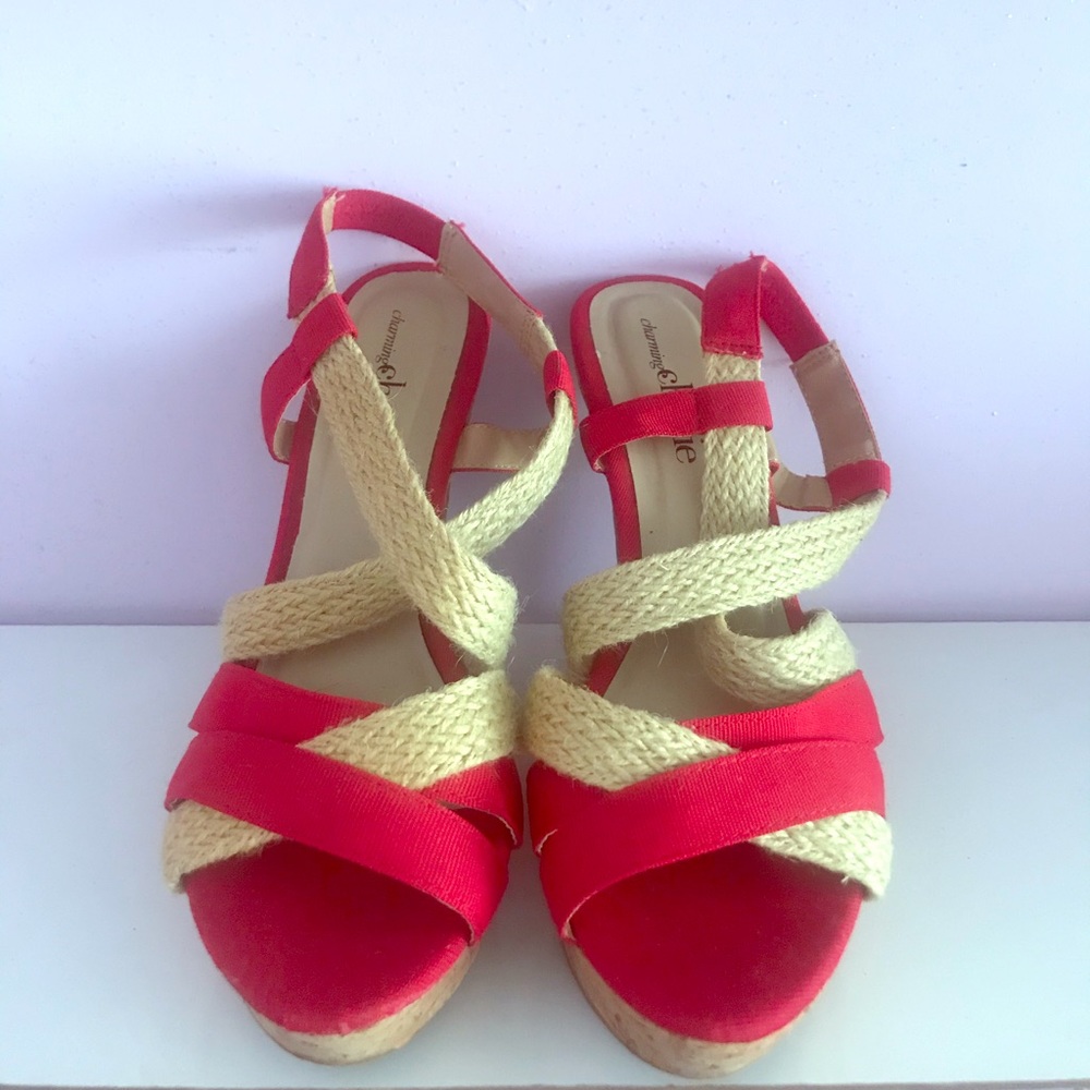 Beautiful Wedges from Charming Charlie Like New!